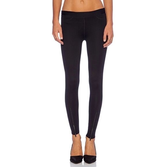 Nwot Rag & Bone Lawson Black Chevron  Zipper Leggings sz m - Picture 1 of 10